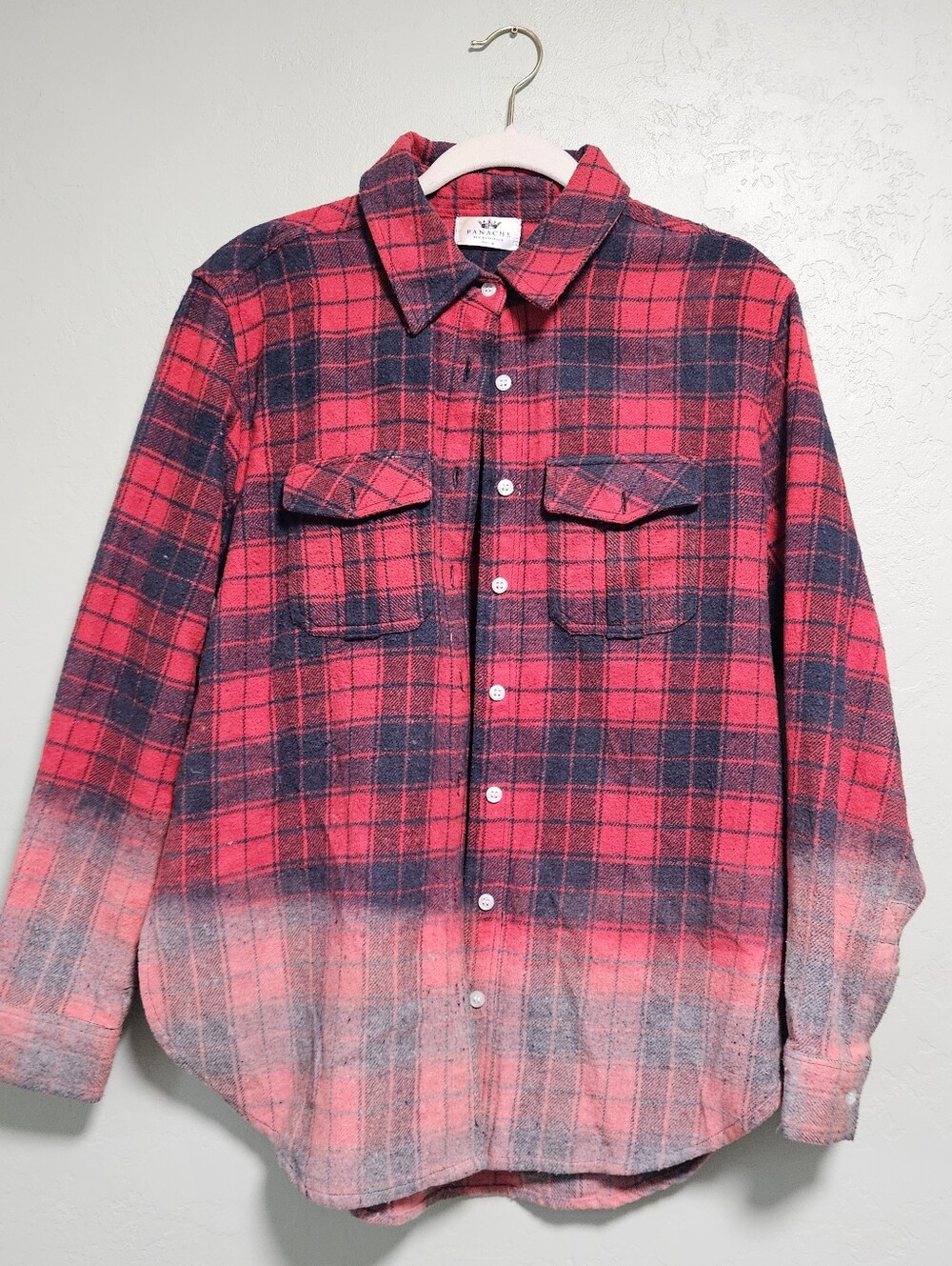Panache Red and Blue Plaid Button-Down Shirt